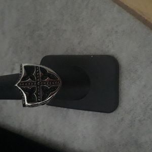 Stainless Steel Ring Sz 8.  27mm